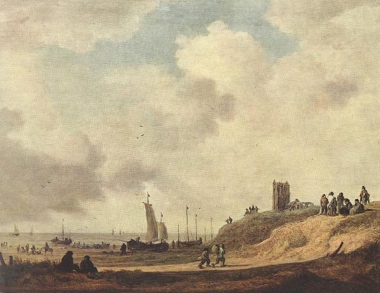 Jan van Goyen Seashore at Scheveningen